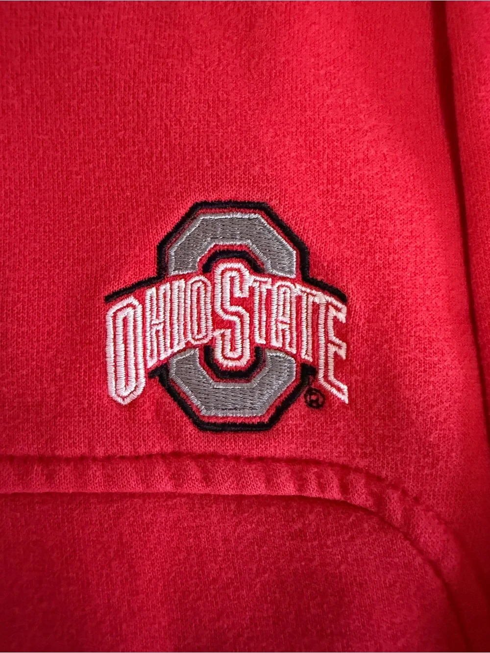 Vintage Nike Ohio State Buckeyes Mock Neck Sweatshirt Red Men's Medium Full Zip